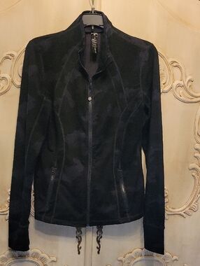 Yogalicious Black Zip-Front Utility Jacket
